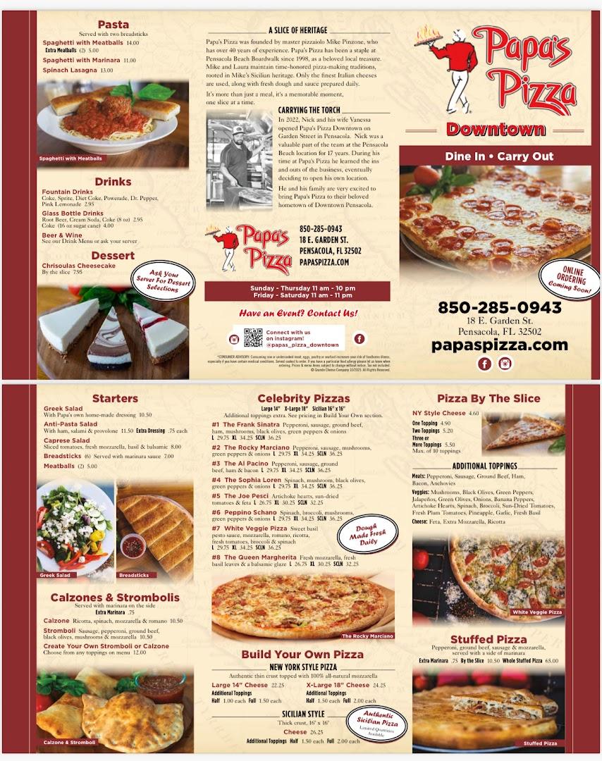 Papas Pizza Pensacola Downtown